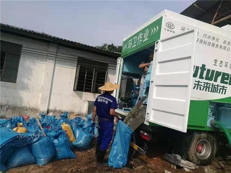 金坛工业污泥压干处理